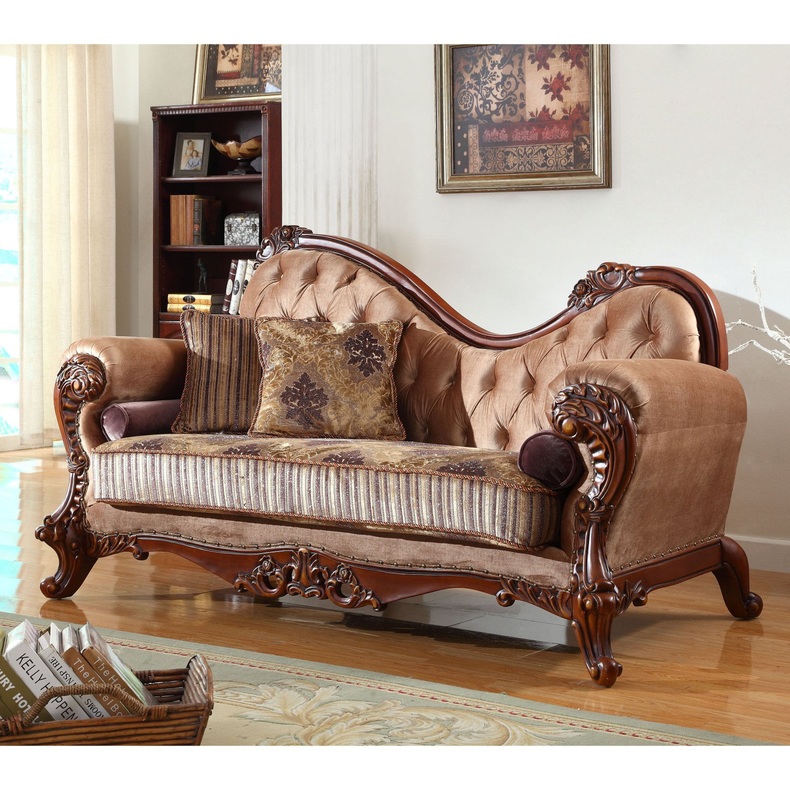 Meridian Furniture Inc Bordeaux Indoor Chaise Lounge - Walmart.com ...