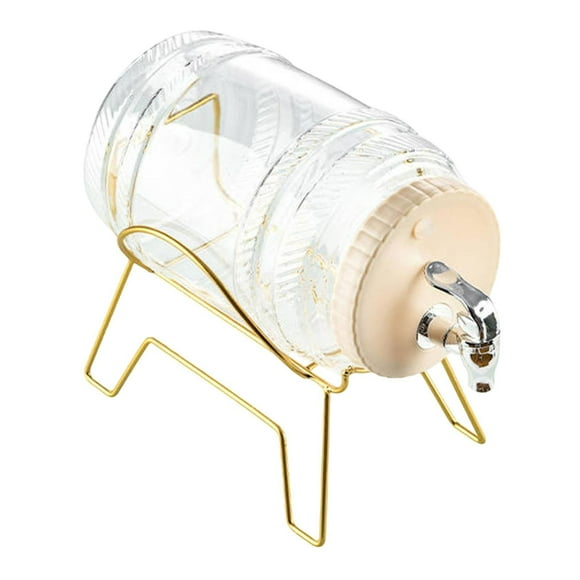 Jarra para agua fría de 3,5 l, jarra para agua fría, jarra para té, limonada, dispensador de bebidas heladas para con soporte
