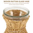 thumbnail image 6 of BEADCEST Vintage Rattan Woven Flower Vase Beige 1Pack 5.1x2.4x2.4in, 6 of 6