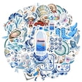 thumbnail image 2 of 35pcs Unique Stationery Stickers Ocean Animal Stickers Nautical Kids Stickers  for Luggage Laptop Suitcase, 2 of 9