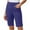 Purple, variant on DPTALR Women's Pull-On Bermuda Shorts,Gray,Size XL