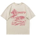 thumbnail image 1 of Men's T-Shirts Oversized Cotton Korean Fashion Vintage Graph, 1 of 2