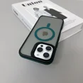 thumbnail image 1 of Funda de lujo con armadura translúcida mate de Color magnético a prueba de golpes para iPhone 11 12 13 14 15 16 ProMax Magsafe cubierta de carga inalámbrica, 1 of 5