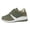 Blackish Green, variant on AUDeals Women's Wedge Sneakers Lace Up Platform Shoes Lightweight Non Slip Fashion Walking Casual Shoes