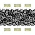 Lace Ribbion Pattern Uxcell 3 Inch Wide 10 Yard Lace Ribbon Floral Pattern Black Lace Trim ...