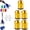 Gold, variant on 3/5 PCS Magnetic Screw Holder,Alloy Magnetizer & Demagnetizer Tool Set,Removable Screwdriver Head Magnetic Ring for DIY Repair