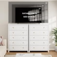thumbnail image 6 of EastVita 5 Drawer Dresser for Bedroom 45 in Tall Dresser Chest of Drawers Wooden Dressers Chest with Clothes Storage Cabinet Drawer Organizer for Home White, 6 of 7