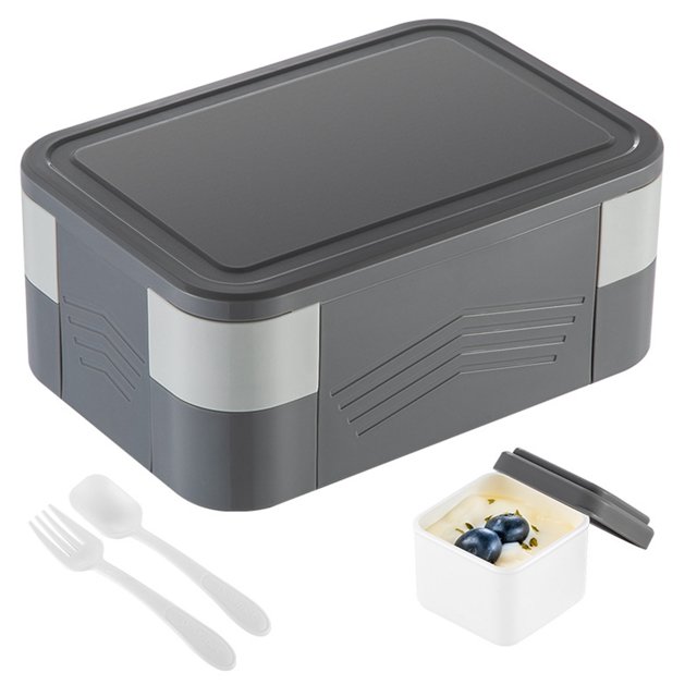 Binwennn Student Worker Microwave Heated Lunch Detachable Partition Silicone Sealed Lunch Self Contained Tableware Portable Lunch Fridge Organization And Storage Laundry Room Organization Containers
