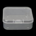 thumbnail image 4 of Small Transparent Plastic Storage Box Clear Square Multipurpose Display Case, 4 of 14