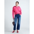 thumbnail image 2 of Free Assembly Women's and Women Plus Quarter-Zip Sweater, Midweight, Sizes XXS-4X, 2 of 5