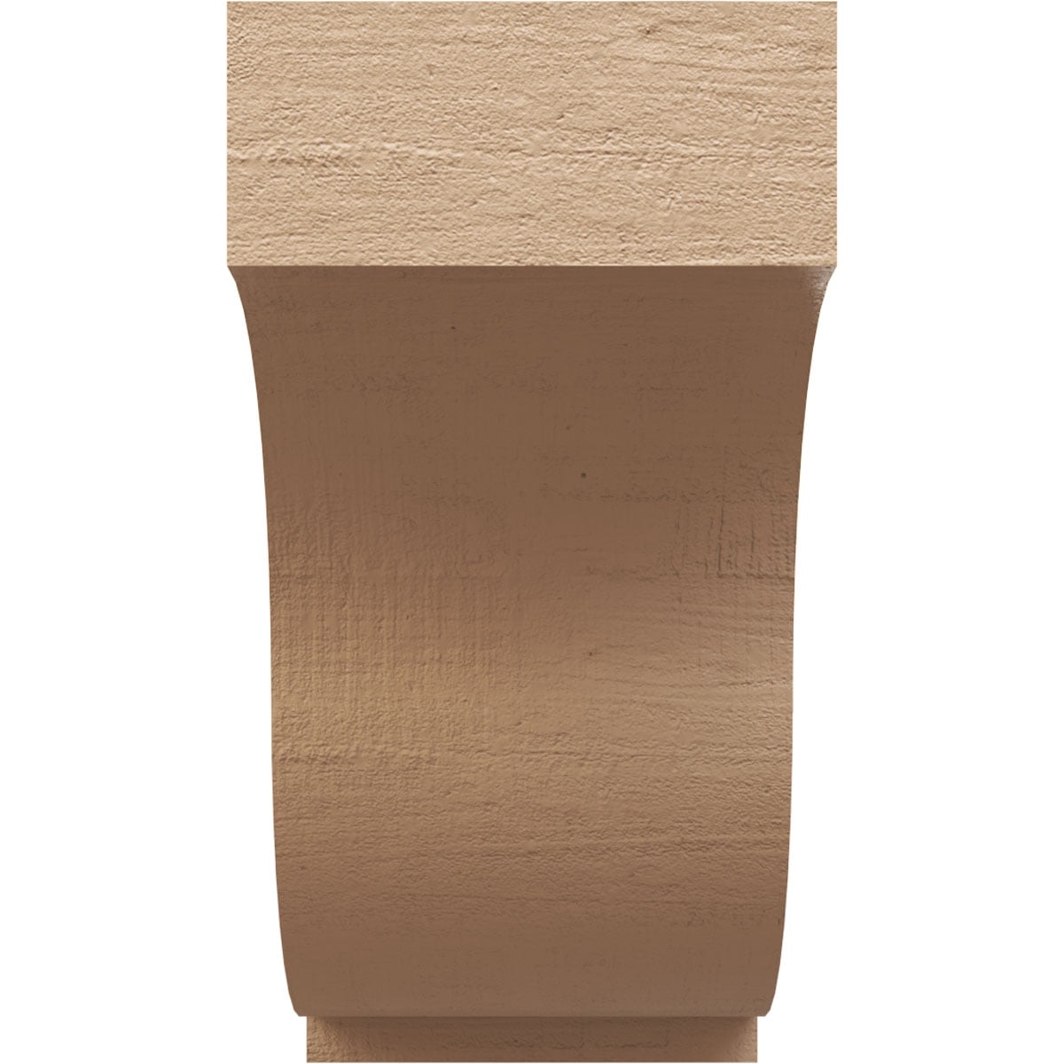 11"W x 22"D x 22"H Classic Van Buren Rough Cedar Woodgrain TimberThane Corbel, Primed Tan