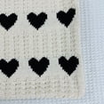 thumbnail image 7 of Yucurem Women Crochet Tote Handbag Heart Pattern Ladies Daily Handbag (Apricot Black) Fashion shoulder bag (D), 7 of 7