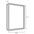 thumbnail image 2 of whitehaus whlun7055-or aluminum musichaus single door medicine cabinet, 2 of 3