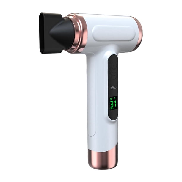 Secador de pelo eléctrico inalámbrico profesional, protector de cabello, secado rápido, gran potencia, portátil, para uso doméstico. Blanco