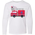 thumbnail image 3 of Inktastic 4th of July Firetruck with Red and Blue Stars Long Sleeve Youth T-Shirt, 3 of 5