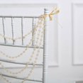 thumbnail image 3 of Balsa Circle 16 in Amber Pre-Tied Faux Pearl Garland Chiavari Chair Back Sash Beaded String Party Decorations, 3 of 8