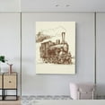 thumbnail image 6 of KLL Train Print Farmhouse Canvas Wall Art,Wall Decorations For Living Room Office Canvas Wall Decor for Home Decorations, 12'×16’’, 6 of 8
