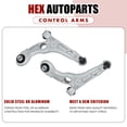 thumbnail image 3 of Hex Autoparts 8pcs Front Lower Control Arm w/ Sway Bar Tie Rod End Suspension Kit replacement for Chrysler 200 2015 2016 2017 except 17 inch (432mm) Wheels, 3 of 5