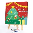 thumbnail image 1 of Navidad sin marco pintura digital pintada a mano decoración de la habitación dibujos animados imagen al óleo Likrtyny decoración de arte, 1 of 9