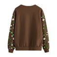 thumbnail image 5 of Sweatshirts for Women Ladies Tops Sweatshirt Casual Long Sleeve Pullover Loose Fit Blouses Spring Winter Dressy Jumpers Shirts Elegant Comfy Sweaters Brown M, 5 of 5