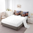 thumbnail image 3 of YST Bird Comforter Set Bed in a Bag, 3D Sparrow Theme, Queen Size, 7 Count, 3 of 5