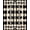 Black And White, Pattern 9, variant on ODIKA 8'x10' Washable Area Rug Geometric Contemporary Interlocking Arch Abstract Mid Century for Dining Room, Large Office, Lounge, Non-Slip Chair-Friendly Mat