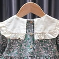 thumbnail image 5 of Odeerbi Toddler Girls Cute Floral Princess Dresses Peter Pan Collar Cotton Dress Fashion Long Sleeve Dress Toddler Girls Clothes, 5 of 8