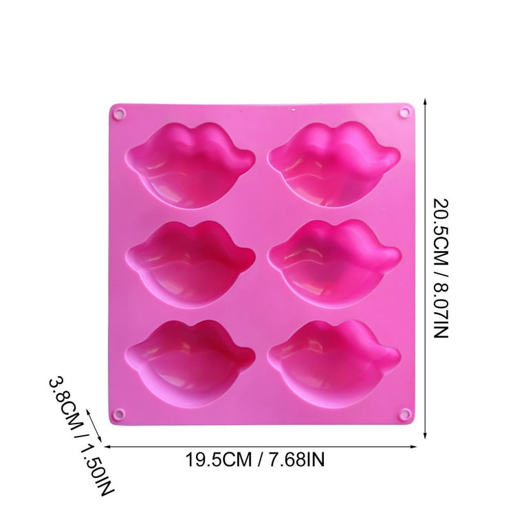 NEGJ Hot Lips Molds Silicone Large 3D Red Lip Kisses Collection