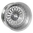 thumbnail image 7 of Ikon Motorsports (2) 19X9.5 +40 5X114.3 / 5X120 Step Lip Deep Dish Mesh Wheels Rim Replacement for Most Cars, Full Platinum + Chrome Rivets, 7 of 7