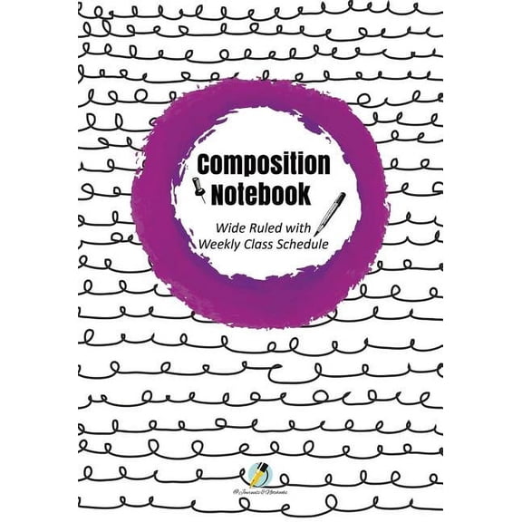 Composition Notebook Wide Ruled with Weekly Class Schedule (Paperback)