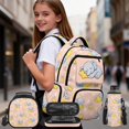 thumbnail image 2 of Aplkyhs Cute Elephant 4 Piece School Backpack Set with Lunch Box Pencil Case Bottle Sleeve for Girls Boys Large Capacity Lunch Bag for Teens Elementary Middle School, 2 of 7