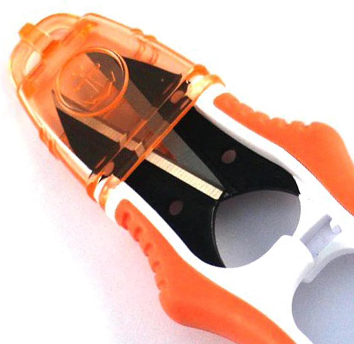 Thread Snips,Sharp Sewing Scissors,Multipurpose U-Type Thread Cutter with Protective Cover,Small Scissors for DIY Supplies,Orange