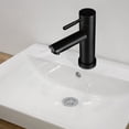 thumbnail image 1 of OULII Taps for Bathroom Basin Faucet Lever Style One Handle Black 1 Set, 1 of 2
