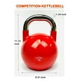 thumbnail image 3 of Rainforest Basics Competition Kettlebell – Professional Grade Kettlebell for Fitness, Weightlifting, Core Training – Durable and Strong Design – 15-50 LB Color-Coded Collection, 3 of 5