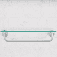 Better Homes & Gardens Chandler 18" Towel Bar With Glass Shelf, Chrome