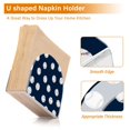 thumbnail image 5 of Yayeee Napkin Holder for Table Kitchen Paper Tissue Organization, Navy Blue Baseball Pattern, 5 of 8