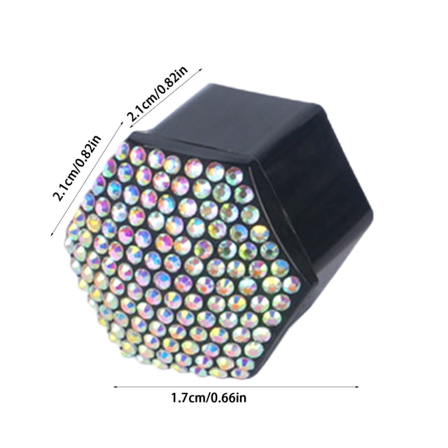 SDNall Housse de Roue de Voiture, Housse de Roue pour Voiture, Bouchons de Pneu de Voiture, Housse de Moyeu de Roue de Voiture Cloutée en Diamant, Vis de Moyeu de Pneu de Voiture Cloutée en Diamant, Capuchons de Pneu de Voiture, Roues pour Voiture