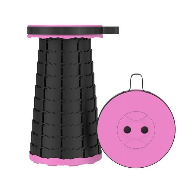 Tabourets Pliants Rétractables, Tabouret de Camping Portable, Tabouret Pliable Léger Mais Plus Robuste pour la Pêche, les Randonnées, le BBQ, les Fêtes, les Activités de Plein Air, Charge Max 600 Lb