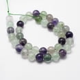 thumbnail image 2 of Fluorite Bead Strands Round Grade AB+ 8mm Hole: 1mm about 45~47pcs/strand 14.9 inch~15.1 inch, 2 of 3