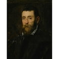 thumbnail image 3 of Jacopo Tintoretto 15x18 Black Modern Framed Museum Art Print Titled - Portrait of a Bearded Man, Possibly Prince Antonio Di Santacroce of Rome, 3 of 5