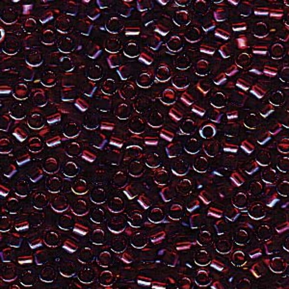 Red Lined Topaz AB Miyuki Delica Beads 11/0 DB1751-TB