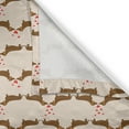 thumbnail image 6 of Ambesonne Dachshund Valance & Curtain, Sausage Dogs in Love, 55"x36", Chocolate Vermilion, 6 of 7