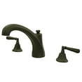 thumbnail image 2 of Kingston Brass KS4325HL 8 Inch -18 Inch Widespread Roman Tub Filler - Oil Rubbed Bronze, 2 of 6