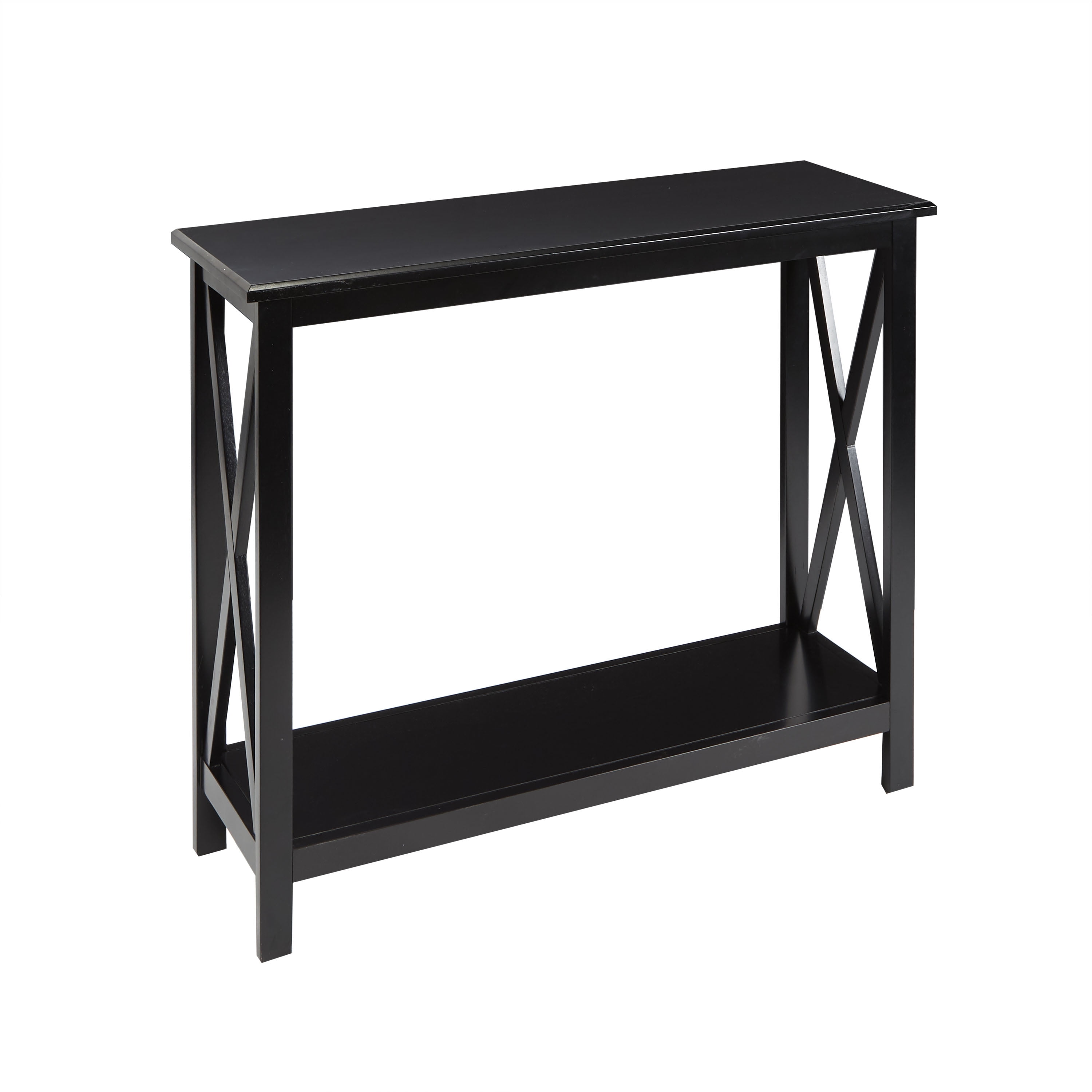 Better Homes & Gardens Console Table, Clayton X Side Black Finish