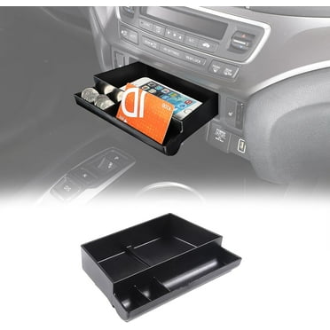 TINKI Center Console Organizer Tray for Honda Pilot 2016-2022/ Ridgeline 2017-2023/ Passport 2019-2023, ABS Material Console Drawer Storage Box Coin Container