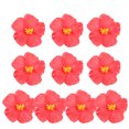 thumbnail image 1 of 20pcs Flores de hibisco artificial para fiesta tropical flores hawaianas Cabeza de flores artificiales para decoraciones de verano y manualidades de bricolaje, 1 of 5