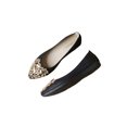 thumbnail image 3 of Woobling Mocassins Confort pour Femmes Mode Marche Escarpins à Strass Noirs 8, 3 of 9