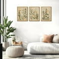 thumbnail image 2 of FCCUYE 3 Piece Flower Market Canvas Wall Art|d,Boho Floral Wall Art,Abstract Botanical Wall Decor,Green Wildflower Modern Minimalist Paintings For Living Room Bedroom Bathroom 12x16in, 2 of 7