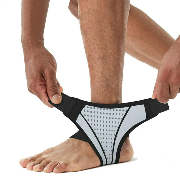 2PCS Ankle Brace for Men and Women,Adjustable Ankle Support Ankle Compression Sleeve, Breathable Foot Brace Sleeve for Sprained Ankle, Arthritis