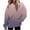 Grey, variant on Women's Oversized Gradient Color Drawstring Hooded Sweatshirt with Pocket, Soft Breathable Long Sleeve Pullover Top for Casual Streetwear,Loungewear Comfort,Daily Wear and Outdoor Activities Blue L
